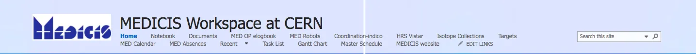 Workspace and daily schedule